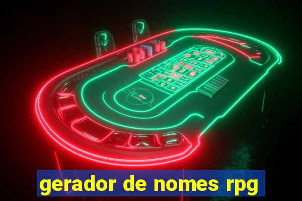 gerador de nomes rpg